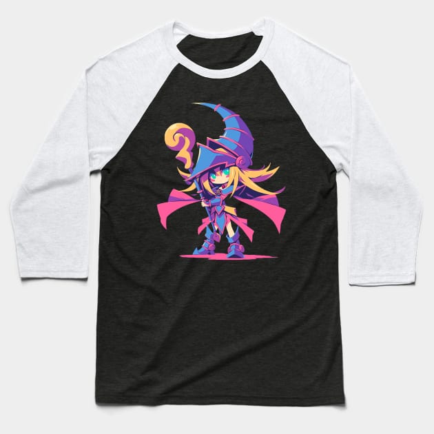 dark magician girl Baseball T-Shirt by boxermaniac